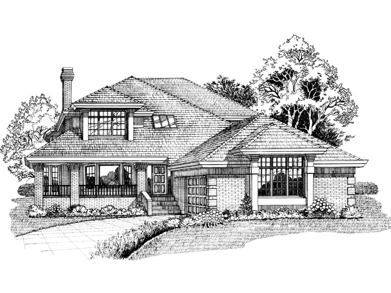 Luxury House Plan Front of Home - Marcross Modern Home 062D-0450 - Shop House Plans and More