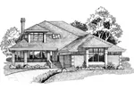 Luxury House Plan Front of Home - Marcross Modern Home 062D-0450 - Shop House Plans and More