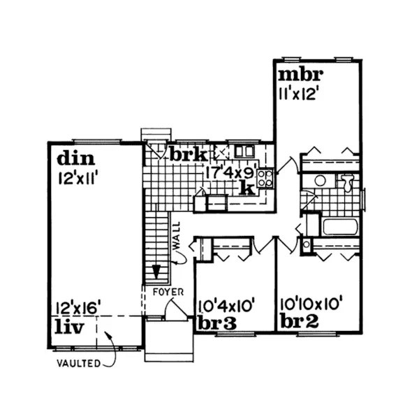 Sunbelt House Plan First Floor - Wimberleigh Ranch Home 062D-0452 - Shop House Plans and More