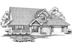 Country House Plan Front of Home - Bedford Pointe Traditional Home 062D-0457 - Search House Plans and More