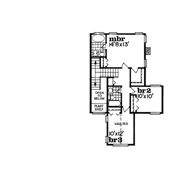 Country House Plan Second Floor - McAllister Mill Traditional Home 062D-0461 - Shop House Plans and More