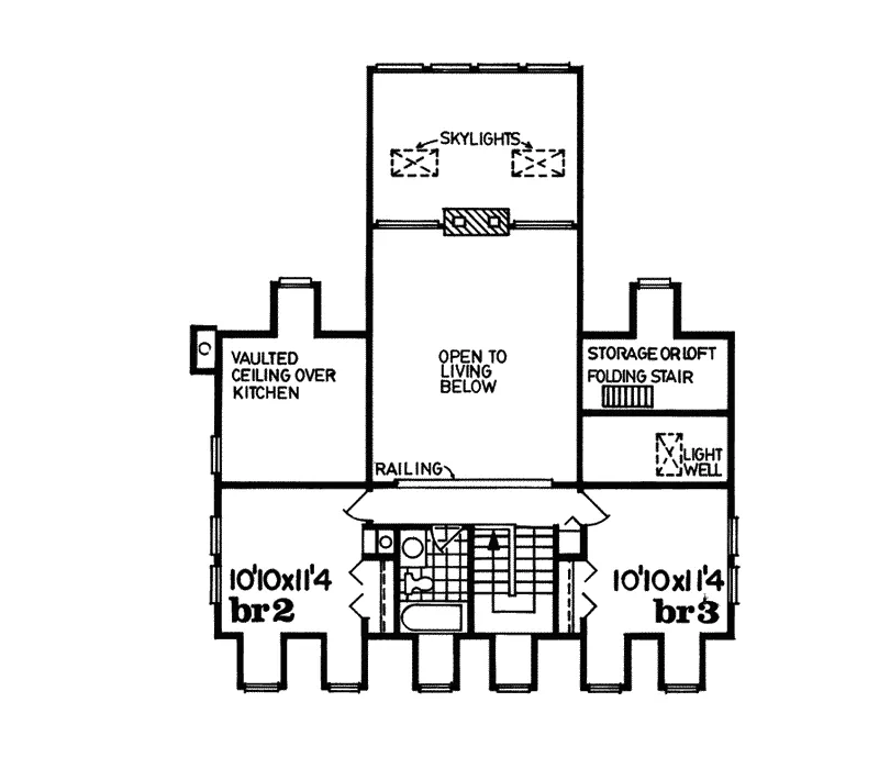 Country House Plan Second Floor - Colchester Creek Country Home 062D-0462 - Search House Plans and More