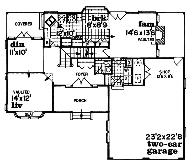 Country House Plan First Floor - Nixon Hill Country Home 062D-0463 - Shop House Plans and More