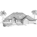 Sunbelt House Plan Front of Home - Laguna Pier Sunbelt Ranch Home 062D-0465 - Shop House Plans and More