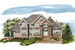 European House Plan Front of Home - Shetland Manor Luxury Home 062D-0472 - Shop House Plans and More