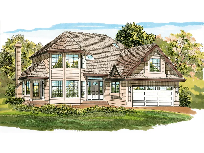 Traditional House Plan Front of Home - Horton Traditional Home 062D-0475 - Search House Plans and More