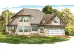 Traditional House Plan Front of Home - Horton Traditional Home 062D-0475 - Search House Plans and More
