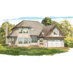 Traditional House Plan Front of Home - Horton Traditional Home 062D-0475 - Search House Plans and More