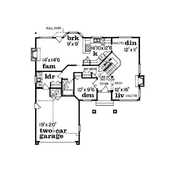 Sunbelt House Plan First Floor - Bexleyheath Traditional Home 062D-0477 - Search House Plans and More