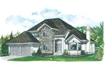 Modern House Plan Front of Home - Parkwood Place Traditional Home 062D-0485 - Shop House Plans and More