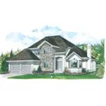 Modern House Plan Front of Home - Parkwood Place Traditional Home 062D-0485 - Shop House Plans and More