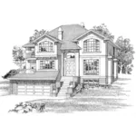 Luxury House Plan Front of Home - Johnson Bayou Luxury Home 062D-0486 - Search House Plans and More