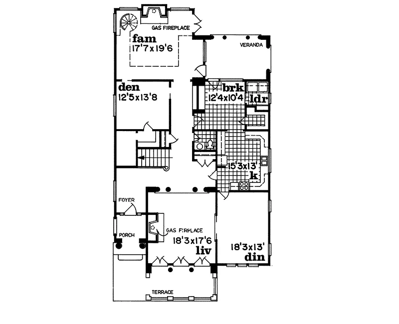 Luxury House Plan First Floor - Barret Station Luxury Home 062D-0506 - Search House Plans and More