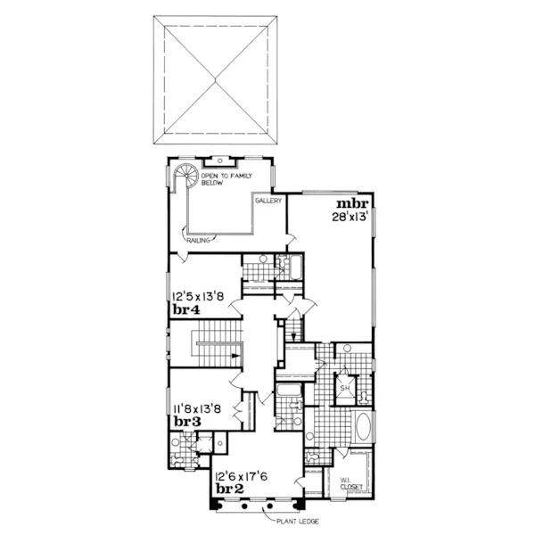 Contemporary House Plan Second Floor - Barret Station Luxury Home 062D-0506 - Search House Plans and More