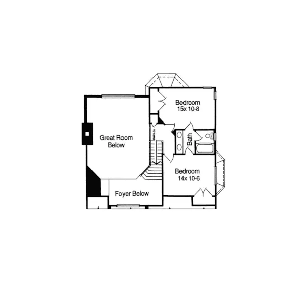 Country House Plan Second Floor - Oakglen Park European Home 065D-0002 - Shop House Plans and More