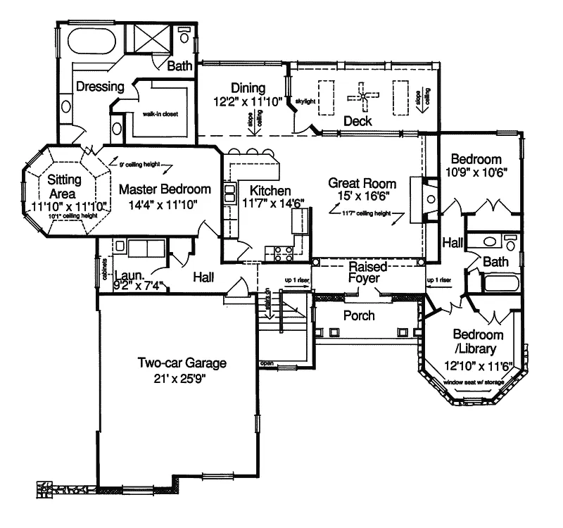 Ranch House Plan First Floor - Engler Ranch Home 065D-0013 - Search House Plans and More