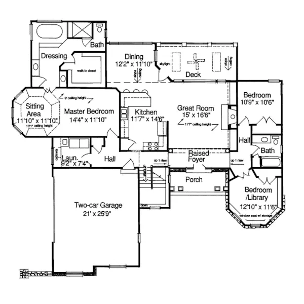 Country House Plan First Floor - Engler Ranch Home 065D-0013 - Search House Plans and More