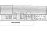 Ranch House Plan Rear Elevation - Hobkirk Country Ranch Home 065D-0028 - Search House Plans and More