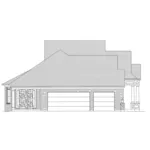 Shingle House Plan Left Elevation - Angora Shingle Style Ranch Home 065D-0255 - Search House Plans and More