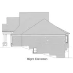 Shingle House Plan Right Elevation - Angora Shingle Style Ranch Home 065D-0255 - Search House Plans and More