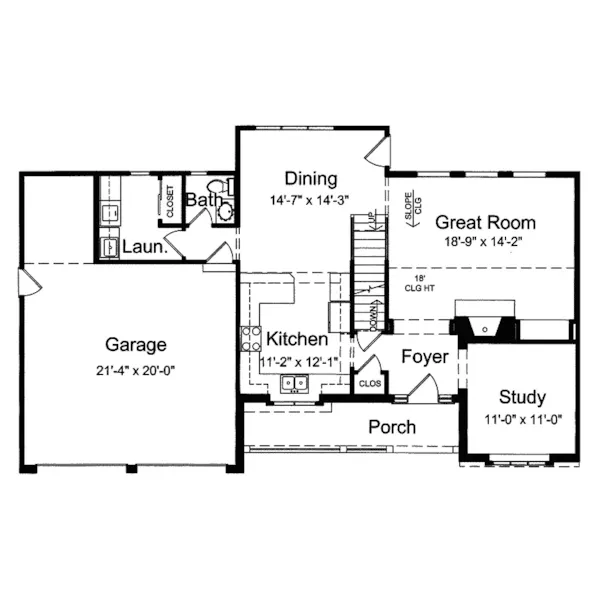 Country House Plan First Floor - Bightwater Traditional Home 065D-0262 - Search House Plans and More