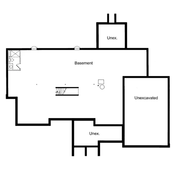 Country House Plan Lower Level Floor - Anatolia Craftsman Home 065D-0264 - Search House Plans and More