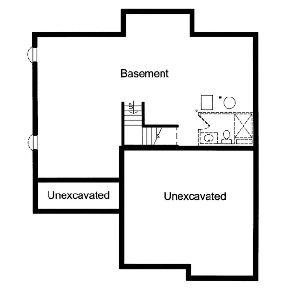 Traditional House Plan Lower Level Floor - Monfort Place Craftsman Home 065D-0267 - Shop House Plans and More