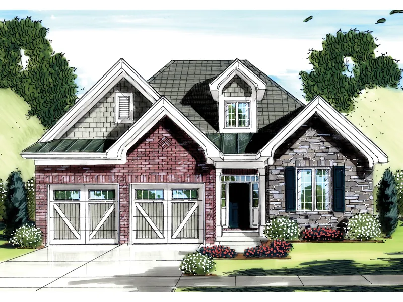 Country House Plan Front of Home - Harbor Mill Craftsman Home 065D-0277 - Search House Plans and More