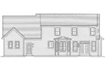 Traditional House Plan Rear Elevation - Restormel Cape Cod Home 065D-0279 - Shop House Plans and More