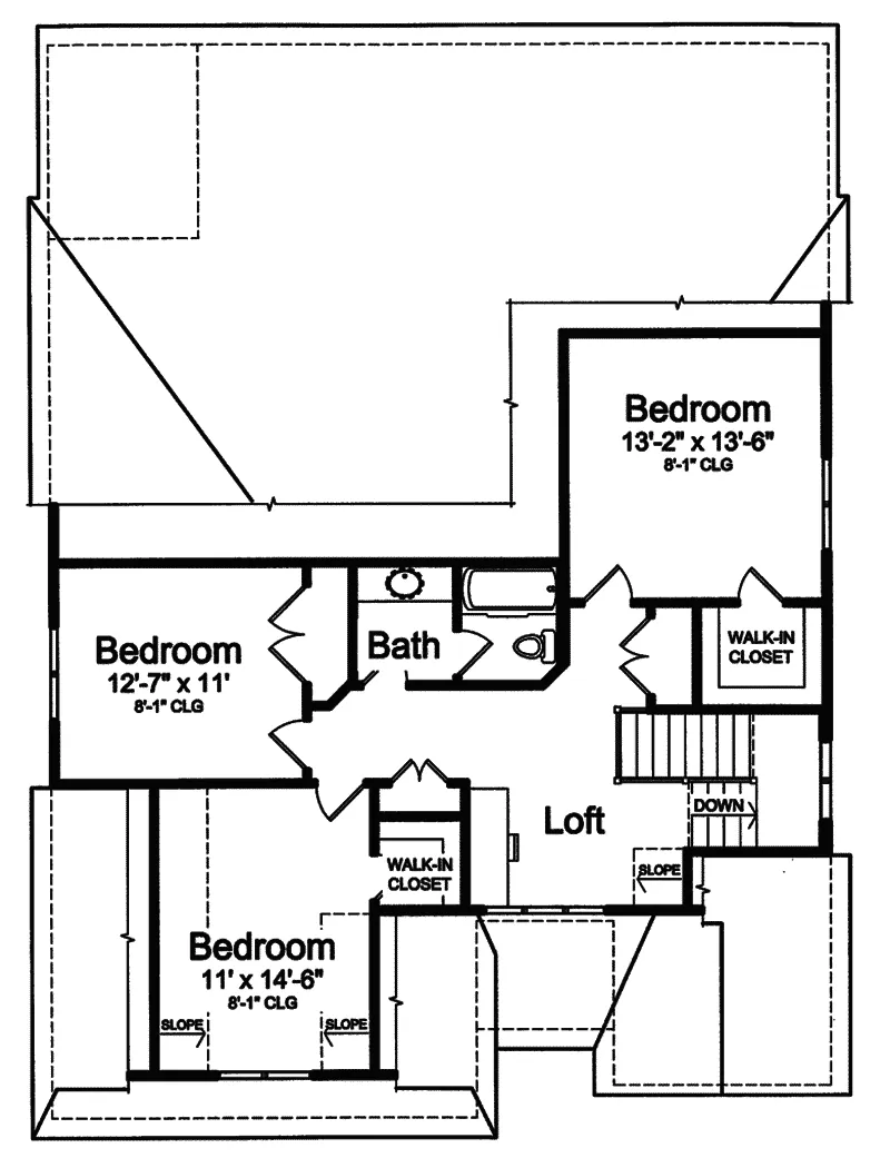 Contemporary House Plan Second Floor - Havenshire Prairie Style Home 065D-0281 - Search House Plans and More