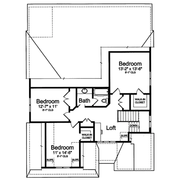 Prairie House Plan Second Floor - Havenshire Prairie Style Home 065D-0281 - Search House Plans and More