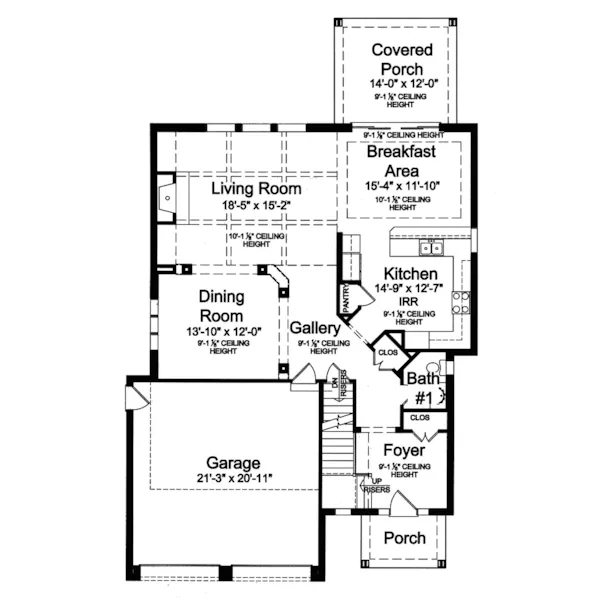 Cape Cod & New England House Plan First Floor - Carbon Hill Luxury Home 065D-0293 - Search House Plans and More