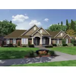 Ranch House Plan Front of Home - Apollonia Craftsman Home 065D-0307 - Search House Plans and More