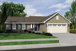 Country House Plan Front of Home - Foxcroft Ranch Home 065D-0308 - Search House Plans and More