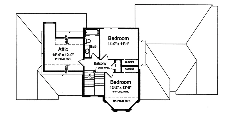 European House Plan Second Floor - Cloverhurst European Home 065D-0313 - Search House Plans and More