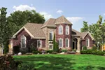 European House Plan Front of Home - Cloverhurst European Home 065D-0313 - Search House Plans and More
