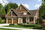 Cape Cod & New England House Plan Front of Home - Dunnottar Craftsman Home 065D-0316 - Search House Plans and More