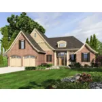 Country House Plan Front of Home - Glen Arbor Country French Home 065D-0318 - Search House Plans and More