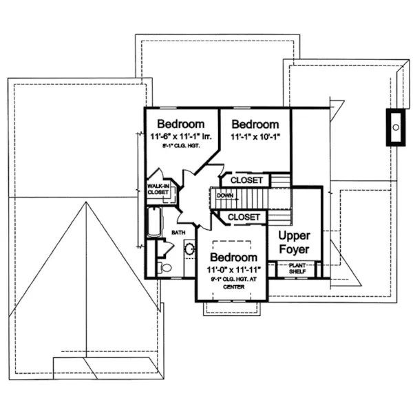 Country House Plan Second Floor - Osage Ridge Craftsman Home 065D-0320 - Shop House Plans and More