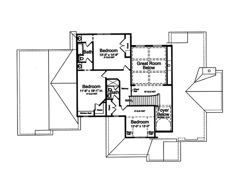 Country House Plan Second Floor - Enrique Country Home 065D-0329 - Search House Plans and More