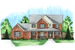 Traditional House Plan Front Photo 01 - Perthshire Country Farmhouse 065D-0330 - Shop House Plans and More