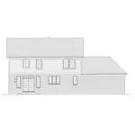 Traditional House Plan Rear Elevation - Perthshire Country Farmhouse 065D-0330 - Shop House Plans and More