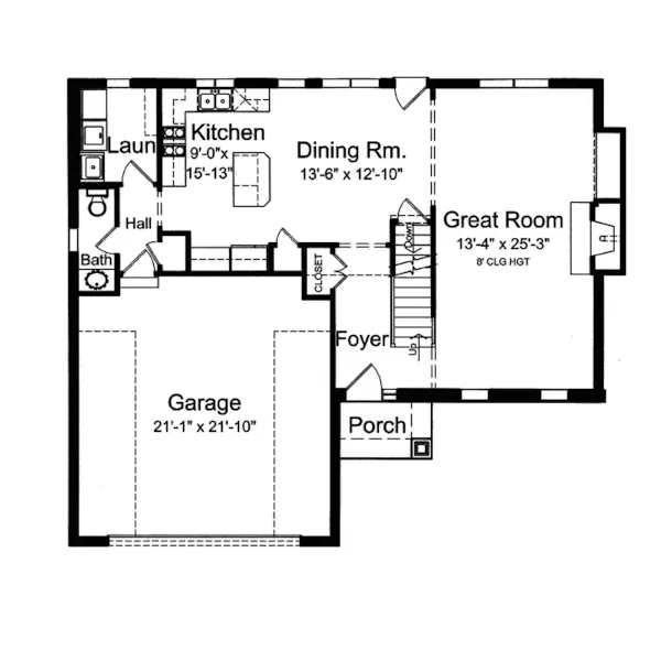 Shingle House Plan First Floor - Maywood Mill Lowcountry Home 065D-0331 - Shop House Plans and More