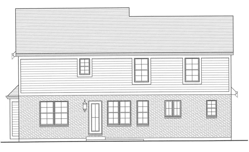 Tudor House Plan Rear Elevation - Maywood Mill Lowcountry Home 065D-0331 - Shop House Plans and More