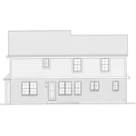 Shingle House Plan Rear Elevation - Maywood Mill Lowcountry Home 065D-0331 - Shop House Plans and More