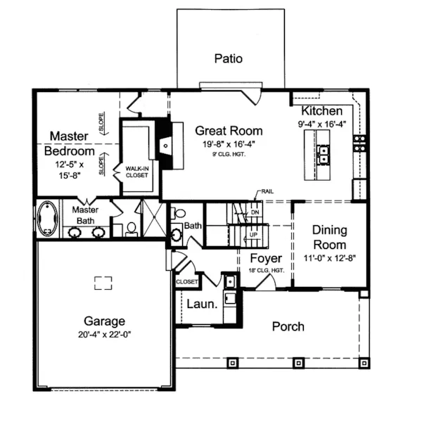 Country House Plan First Floor - Rialto Country Home 065D-0332 - Shop House Plans and More