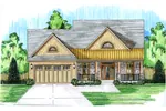 Tudor House Plan Front Photo 01 - Rialto Country Home 065D-0332 - Shop House Plans and More