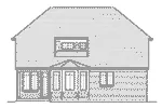 Traditional House Plan Rear Elevation - Sleigh Run English Cottage Home 065D-0336 - Shop House Plans and More