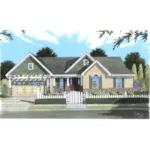 Cabin & Cottage House Plan Front of Home - Upshaw Craftsman Home 065D-0341 - Shop House Plans and More