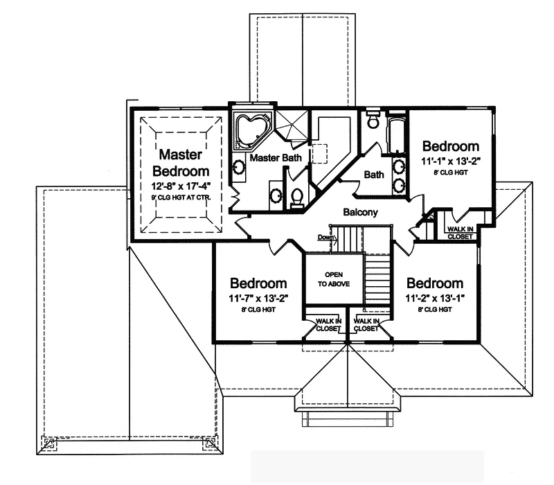 Farmhouse Plan Second Floor - Bernice Heights Country Home 065D-0342 - Search House Plans and More